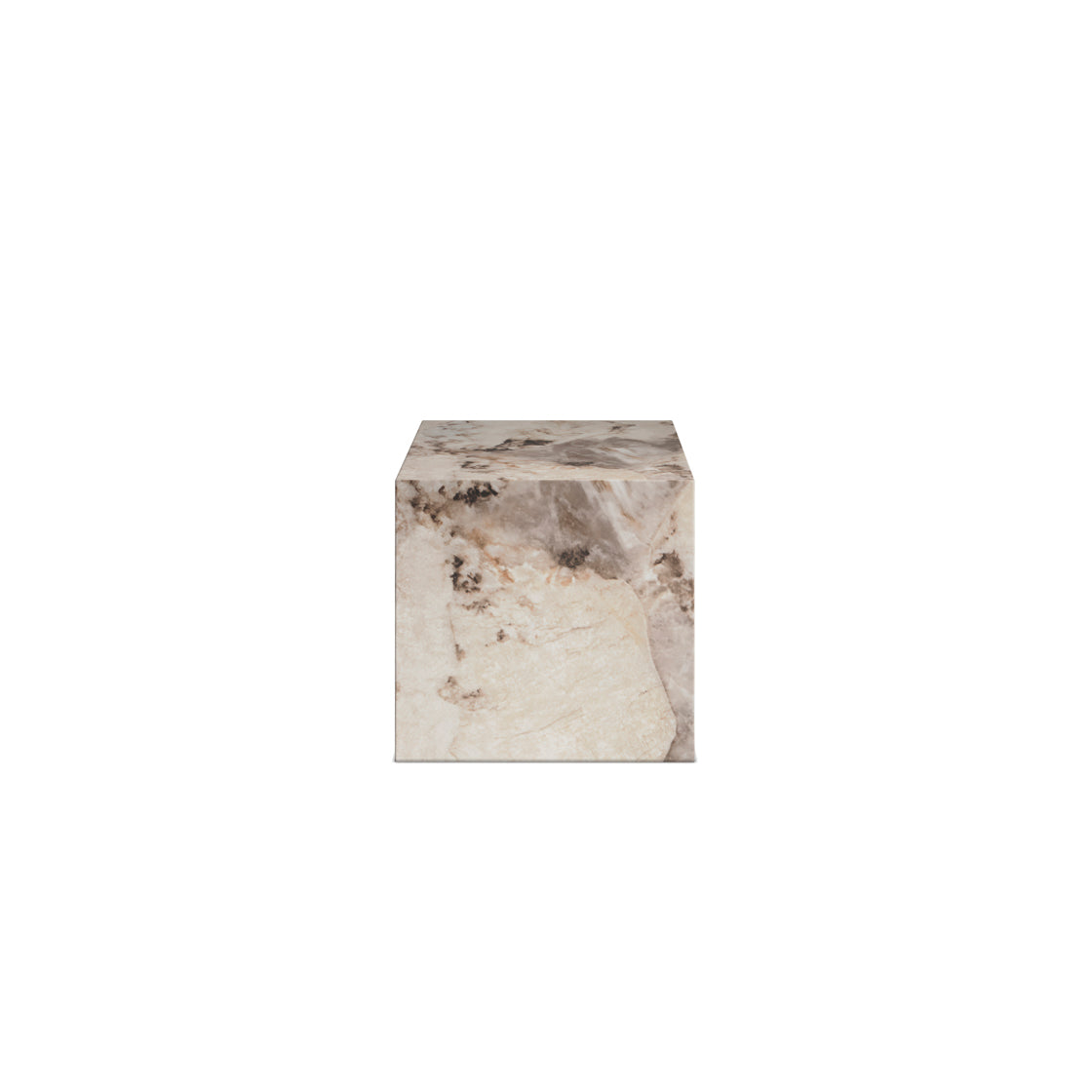 Sur Pandora Marble Square Cube Side Table